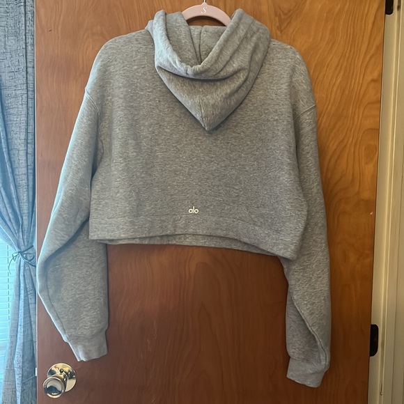 Alo Yoga Bae Cropped Hoodie Sweatshirt - Picture 5 of 9